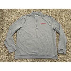 Johnnie-O 1/4 Zip Pullover Mens XL Gray Performance Resorts World Las Vegas